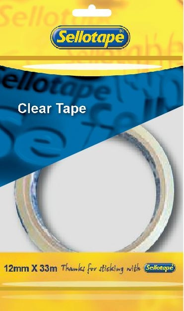 SELLOTAPE Clear 18mm x 50mt Flow Pack Each-TPT1850
