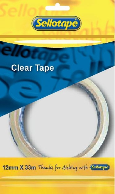SELLOTAPE Clear 18mm x 50mt Flow Pack Each-TPT1850
