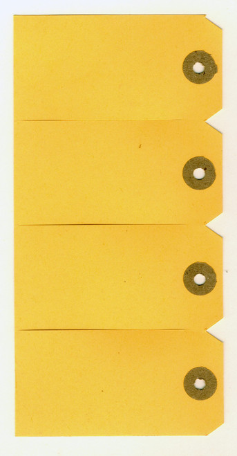 CROXLEY JD8  Buff Manilla Tags Gangs of 4 - No.8 - 159X80 (Box of 1000)-TAG8