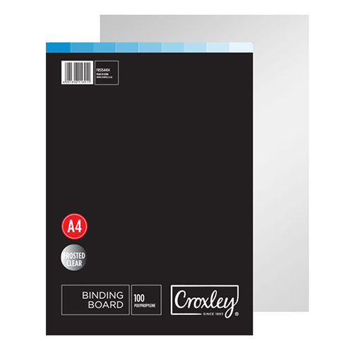 CROXLEY Frosted Sheet (Clear) (Pack of 100)-FRS154414