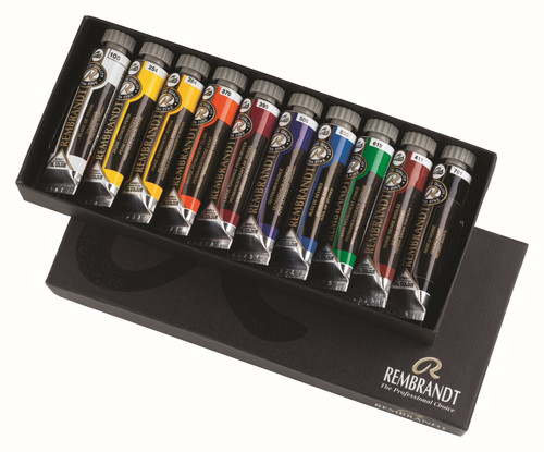 ROYAL TALENS REMBRANDT Oil Colour Basic Set 10X15Ml (105-254-284-370-395-411-506-530-619-107)-RT01820310 ROYAL TALENS REMBRANDT Oil Colour Basic Set 10X15Ml (105-254-284-370-395-411-506-530-619-107)-RT01820310