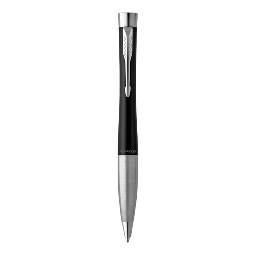 PARKER Urban Twist Ballpoint Pen - Matte Black Chrome Trim-NS2143639 PARKER Urban Twist Ballpoint Pen - Matte Black Chrome Trim-NS2143639
