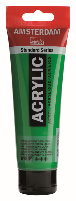 ROYAL TALENS AMSTERDAM Acrylic Colour - 120ml Tube (Perm. Green Light)-RT17096182