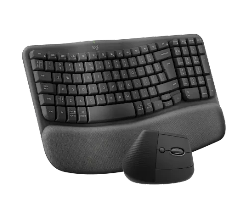 Logitech Wave Keys & Lift Vertical Mouse 920-013635