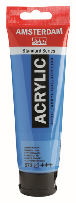 ROYAL TALENS AMSTERDAM Acrylic Colour - 120ml Tube (Primary Cyan)-RT17095722