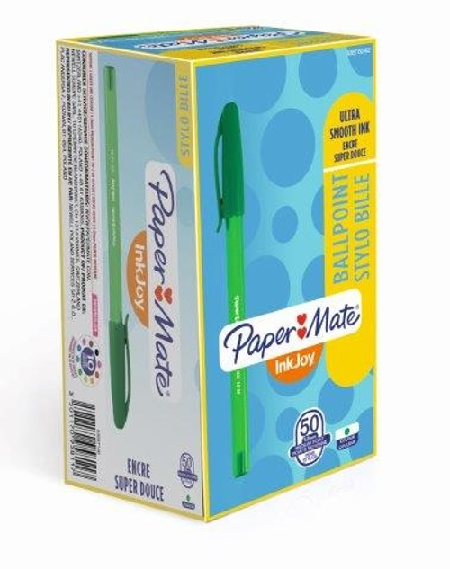 PAPER MATE InkJoy100 Capped Ballpoint Pen Medium 1.0mm - Green-NS0957150 PAPER MATE InkJoy100 Capped Ballpoint Pen Medium 1.0mm - Green-NS0957150