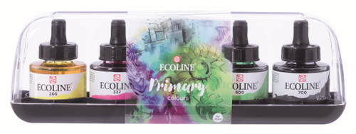ROYAL TALENS ECOLINE Primary Set 5X30Ml Bottle With Pipette-RT11259900 ROYAL TALENS ECOLINE Primary Set 5X30Ml Bottle With Pipette-RT11259900