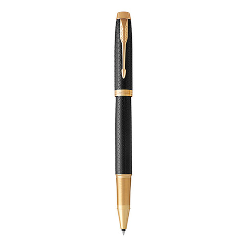 PARKER IM Premium Rollerball Pen - Black Gold Trim-NS1931660