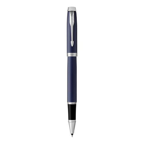 PARKER IM Rollerball Pen - Matte Blue Chrome Trim-NS1931661