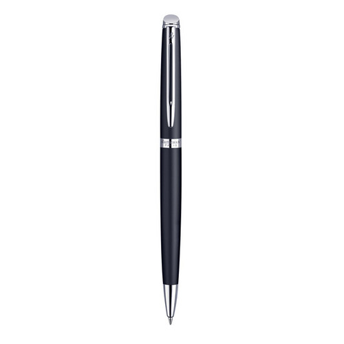 WATERMAN Hemisphere Ballpoint Pen - Matte Black Chrome Trim-NS0920870 WATERMAN Hemisphere Ballpoint Pen - Matte Black Chrome Trim-NS0920870