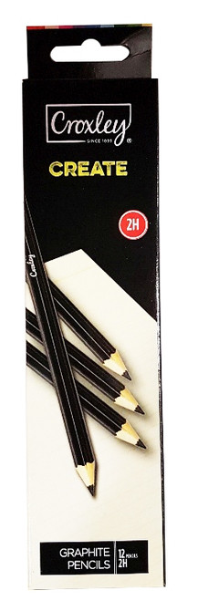 CROXLEY CREATE Pencils - 2H (12 Boxes of 12 Pencils)-PCL3302H CROXLEY CREATE Pencils - 2H (12 Boxes of 12 Pencils)-PCL3302H