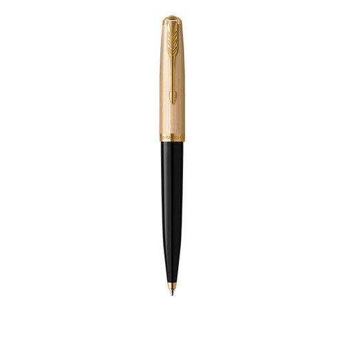 PARKER 51 Premium Ballpoint Pen - Black Gold Trim-NS2123513