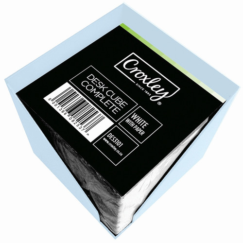CROXLEY Desk Cube Complete (Includes Paper) (White)-DES3101