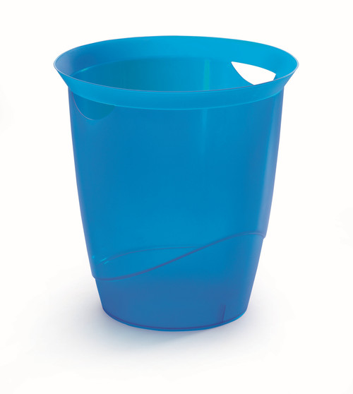 DURABLE Trend Waste Basket - 16L  Translucent Blue-DU1701710-540