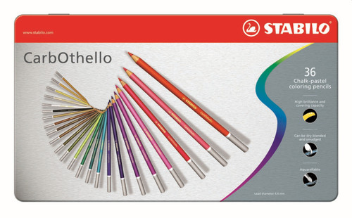 STABILO CarbOthello Colour Pencil Assorted Metal Box 36's-1436-6 STABILO CarbOthello Colour Pencil Assorted Metal Box 36's-1436-6