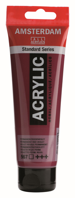 ROYAL TALENS AMSTERDAM Acrylic Colour - 120ml Tube (Perm. Red Violet)-RT17095672