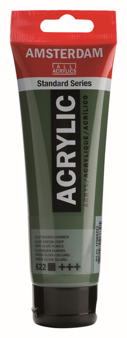 ROYAL TALENS AMSTERDAM Acrylic Colour - 120ml Tube (Olive Green Deep)-RT17096222