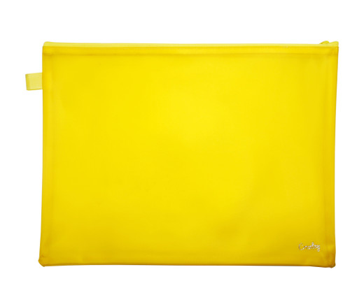 CROXLEY CREATE Bright PVC NEON Book Bag (Yellow)-BAG1508