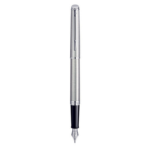 WATERMAN Hemisphere Fountain Pen - Stainless Steel Chrome Trim-NS0920430