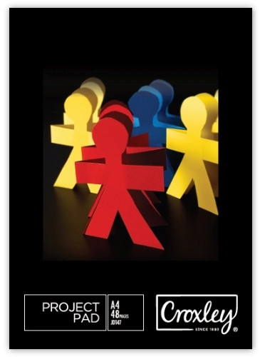 CROXLEY JD147 48 Sheets A4 80GSM Bond Assorted Bright Colours Pack of 10-PAD147