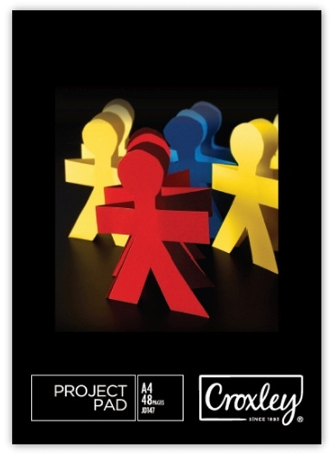 CROXLEY JD147 48 Sheets A4 80GSM Bond Assorted Bright Colours Pack of 10-PAD147 CROXLEY JD147 48 Sheets A4 80GSM Bond Assorted Bright Colours Pack of 10-PAD147