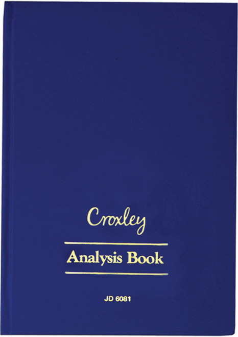CROXLEY JD6081 Analysis Series 6 A4 144 Page 8 Column on 2 Page Cash Each-ANA6081
