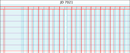 CROXLEY JD7021 Analysis Series 7 Oblong 144 Page 21 Column on 2 Page Cash Each-ANA7021