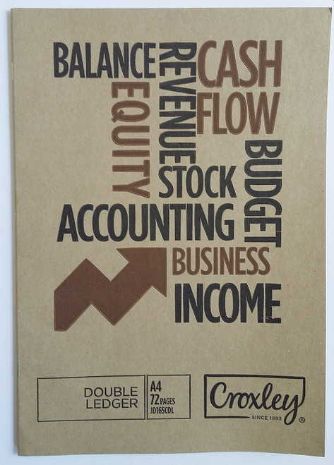 CROXLEY JD165 72 Page - Double Ledger Pack of 10-BKK165CDL