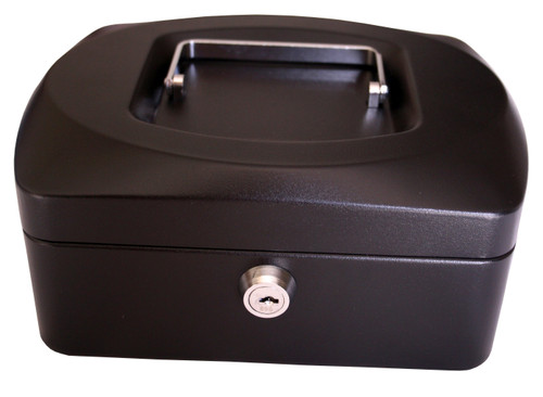 CROXLEY 8" Cash Box Black Each-CAS0802