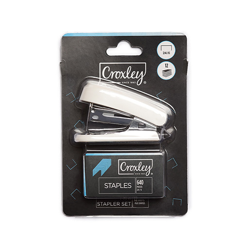 CROXLEY STAPLER MINI WHITE-STA580W
