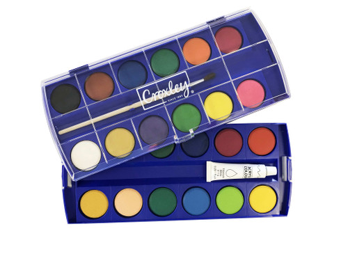 CROXLEY CREATE Watercolour Paints (Tray of 24 Colours)-PAI2324 CROXLEY CREATE Watercolour Paints (Tray of 24 Colours)-PAI2324