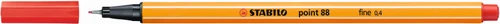 STABILO Point 88 Fineliner Red Each-88-40