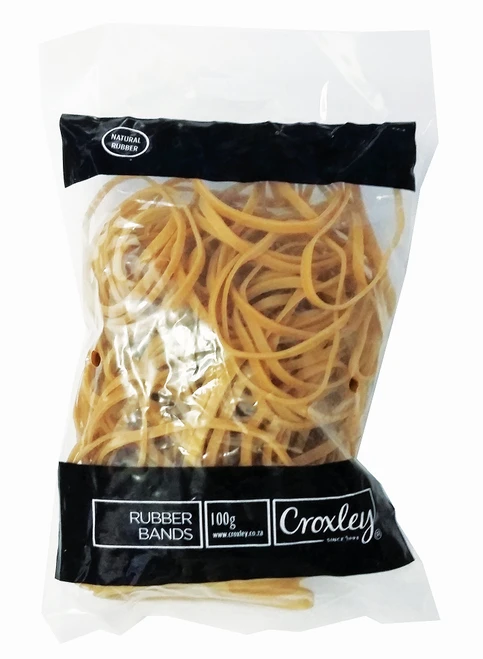 CROXLEY 75% Crepe Rubber Bands N0.38 Bag 100g-RUB1438CP
