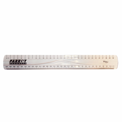 Parrot Flexible Ruler 30cm Clear - SA0030T Parrot Flexible Ruler 30cm Clear - SA0030T