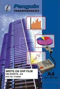 Penguin Photocopy Transparencies No Backing Sheets 100 Sheets A4 - 17471138-KOL-KOL
