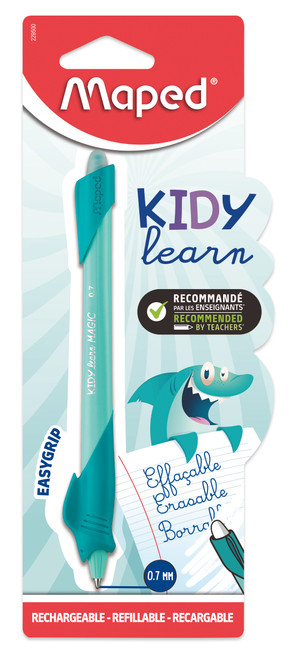 MAPED Kidy Learn Erasable 0.7mm Blue Ink Turquoise Shark 1's-229500