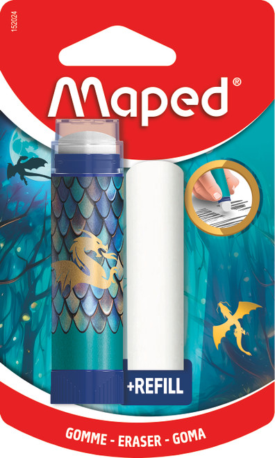 MAPED DRAGON ERASER TUBE +REFILL - CARD-152024