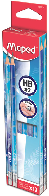 MAPED ARCTIC GRAPHITE HB WITH ERASE - EACH-851825