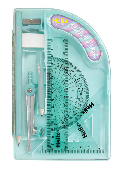 HELIX MATHS SET COOL CURVES - ASSORTED PASTELS-H170566