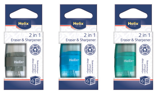 HELIX DUO SHARPENER & ERASER  - 1 HOLE - FASHION-H049910