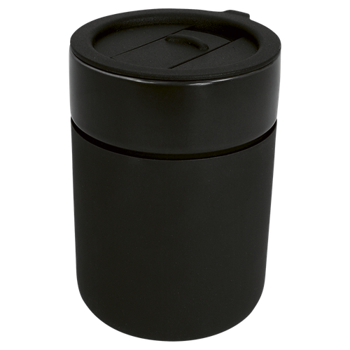 330ml Ceramic Silicone Cover Mug With Sip Slider