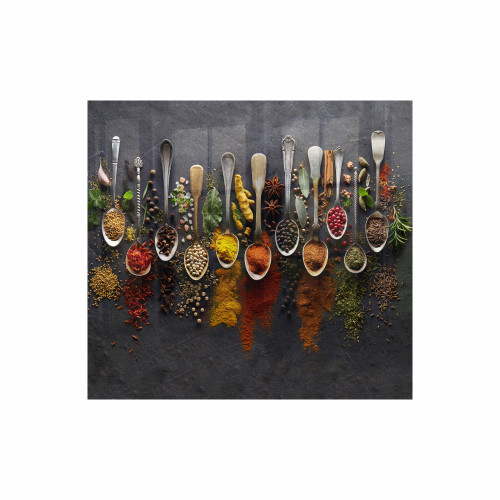 Spices Hob Splashback (598 X 650 X 6mm) - SB6065CS Spices Hob Splashback (598 X 650 X 6mm) - SB6065CS