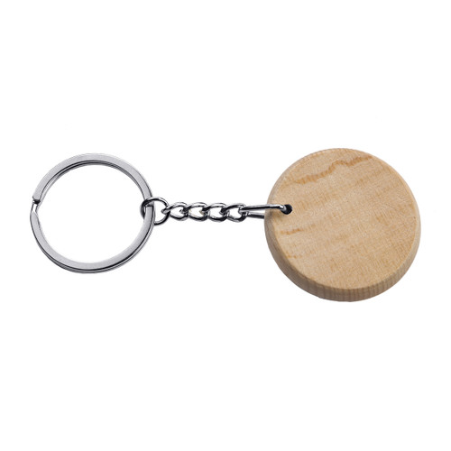 Round Wood Keyring - KR2284