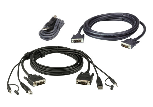 ATEN DVI-D Dual Link Dual Display Secure KVM; 1,8M USB DVI-D Dual Link Dual Display, 1.8 m, DVI-D, Black, USB Type-A/3.5mm/DVI-D, USB Type-B/3.5mm/DVI-D, Male ATEN DVI-D Dual Link Dual Display Secure KVM; 1,8M USB DVI-D Dual Link Dual Display, 1.8 m, DVI-D, Black, USB Type-A/3.5mm/DVI-D, USB Type-B/3.5mm/DVI-D, Male
