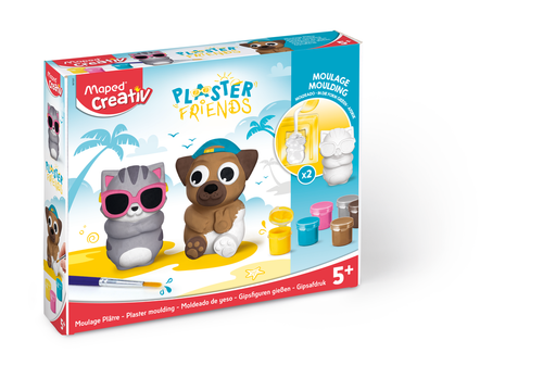 MAPED CREATIV Plaster Friends - Cat & Dog-907207