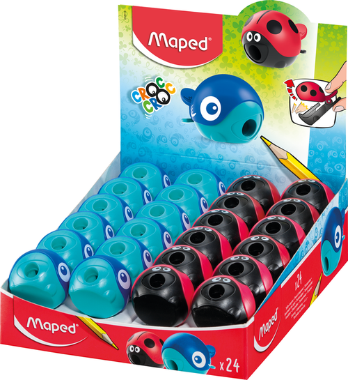 MAPED Sharpener 1-Hole Landbird & Whale - Each-018113