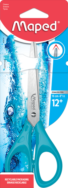 MAPED Scissors 16cm Pulse - Card-476110