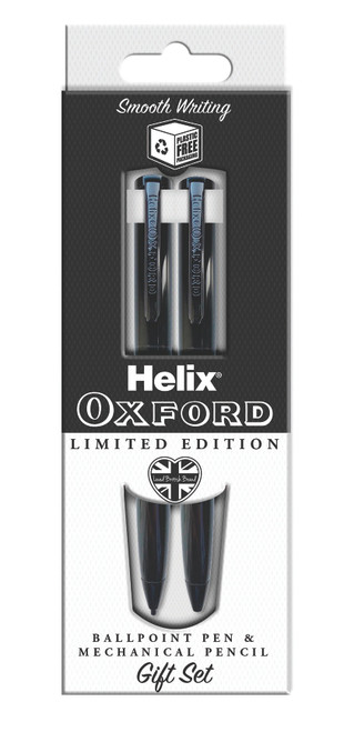 HELIX OXFORD Ballpen & Pencil 0.7mm Set - Black-H209803