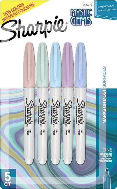 SHARPIE F PMARKER MYSTIC GEMS ASSORTED PASTEL 5-NS2157670