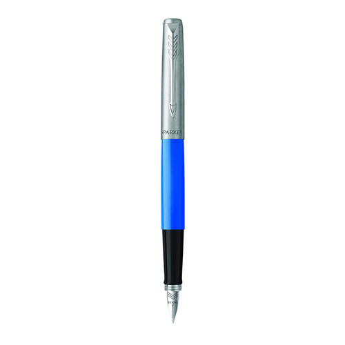 PARKER Jotter Original Fountain Pen - Blue Chrome Trim-NS2096858